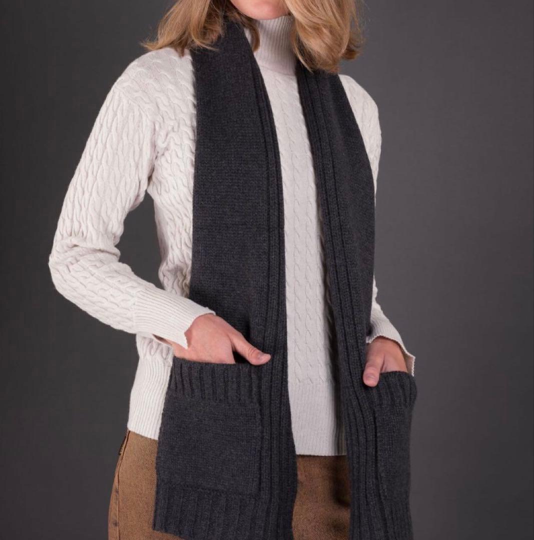 moorer カシミヤマフラー pocket cws