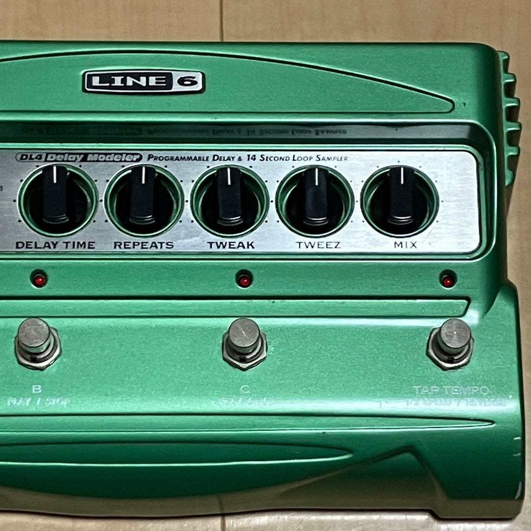 生産終了LINE 6名機DL4 ライン6ギターエフェクターディレイ アダプタ付き