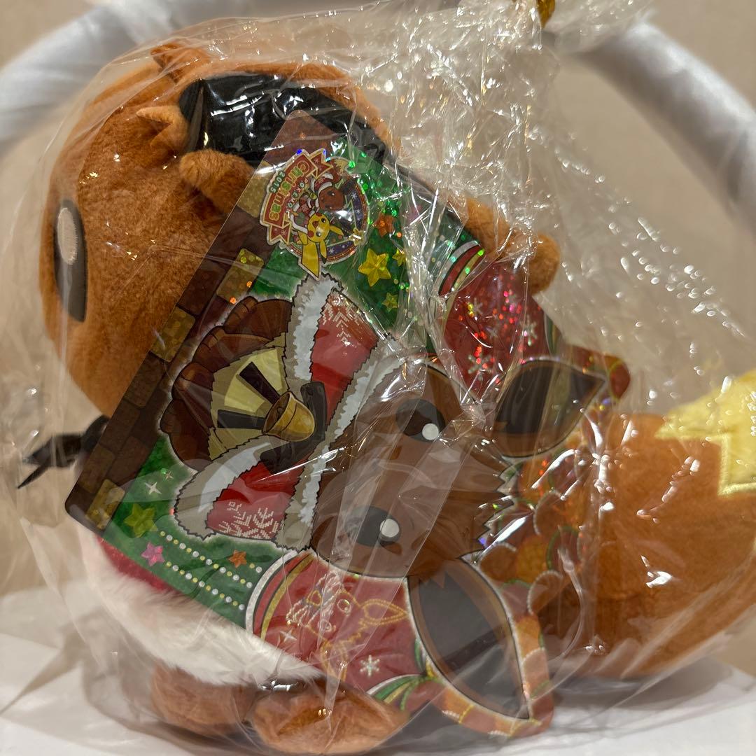 ポケモンセンター限定　2015ピカチュウ&イーブイ クリスマスぬいぐるみ