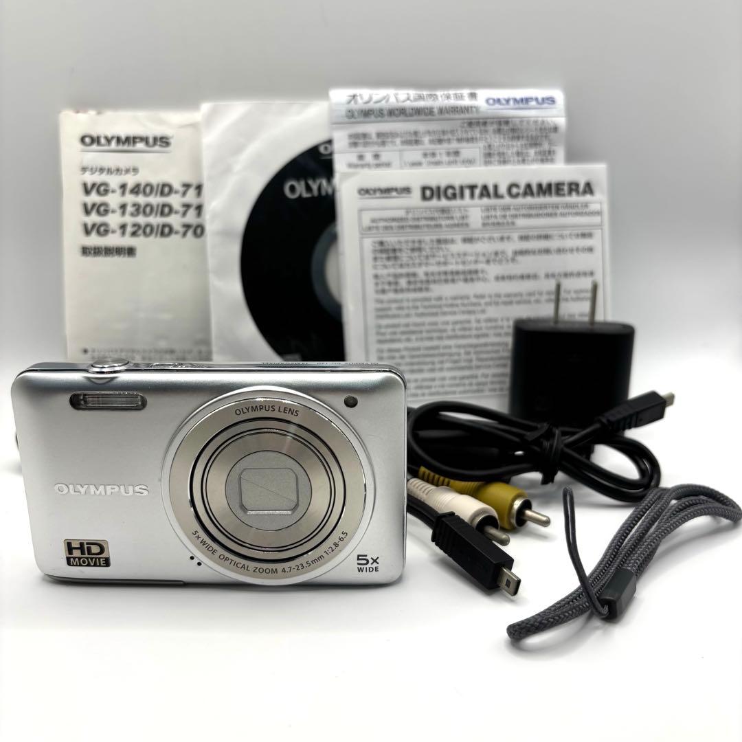 美品✨OLYMPUS VG-120 デジタルカメラ（シルバー）