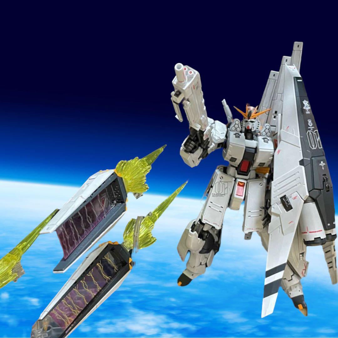 解体匠機風  RG RX-93 νガンダムHWS& 装備用整備台完成品！！