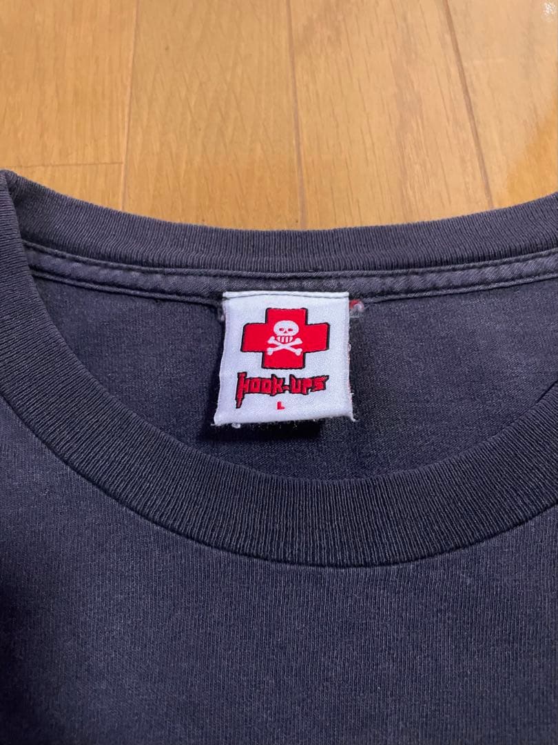 t*r様 HOOK UPS 袖プリ ロンT vintage skate 90s