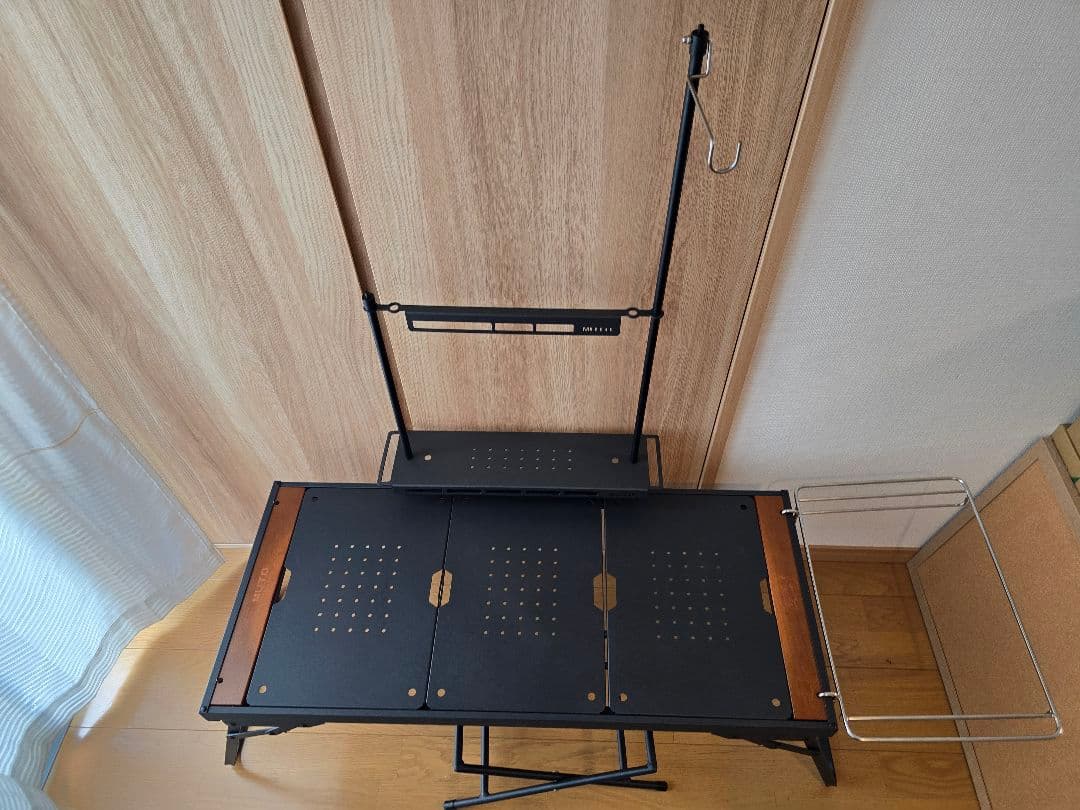 【MUTO・プルマ】IGTテーブル/別売ハンギングラック/(カゴ用ワイヤー)付き