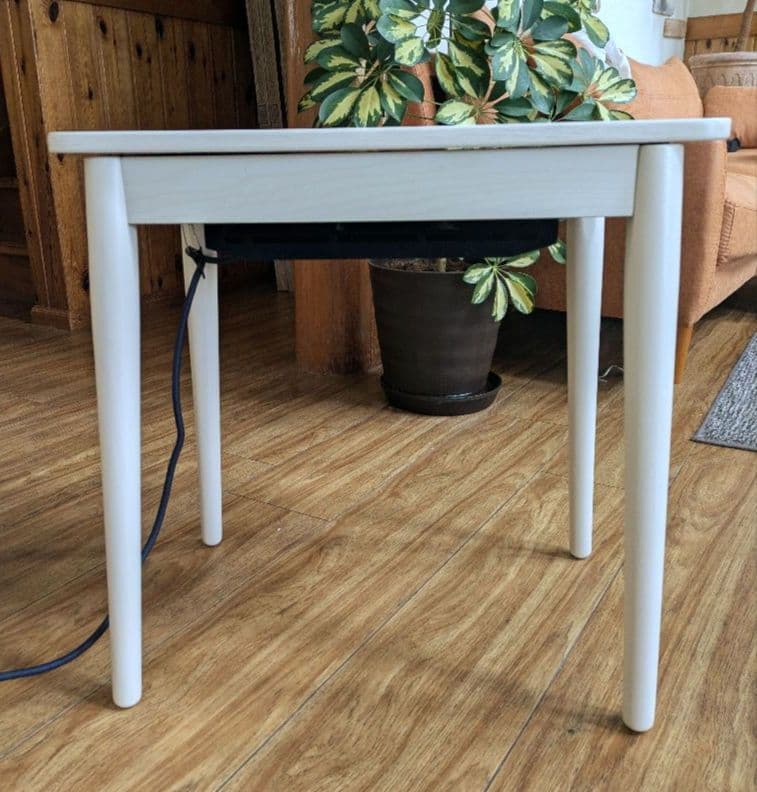 美品　YUASA ソファサイドテーブルこたつ ラテ530F(WW)