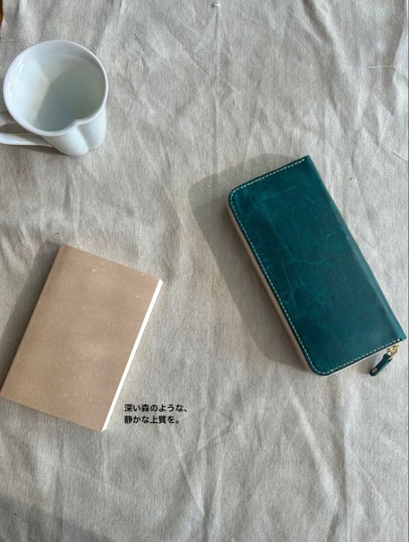 本革 長財布 馬蝋革 翠華｜ラウンドファスナー 悠革シリーズ