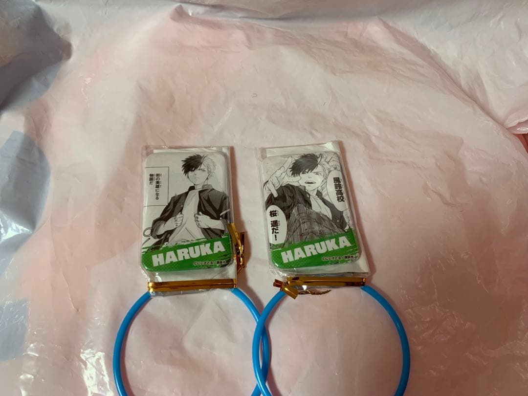 新品未使用 スクエア缶バッジ桜2種 ウィンドブレイカー SEGA限定①