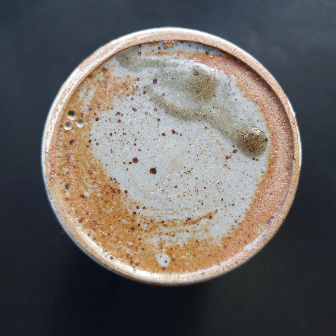 人間国宝　第十二代中里太郎右衛門　無庵　絵唐津鉄絵　砧　酒器　窯傷　箱無し