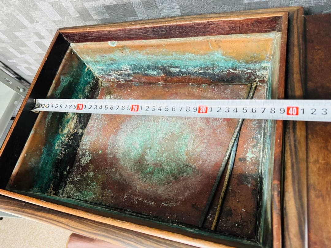 火鉢 長火鉢 箱火鉢 囲炉裏 骨董 古道具 民具 昭和レトロ アンティーク 五徳