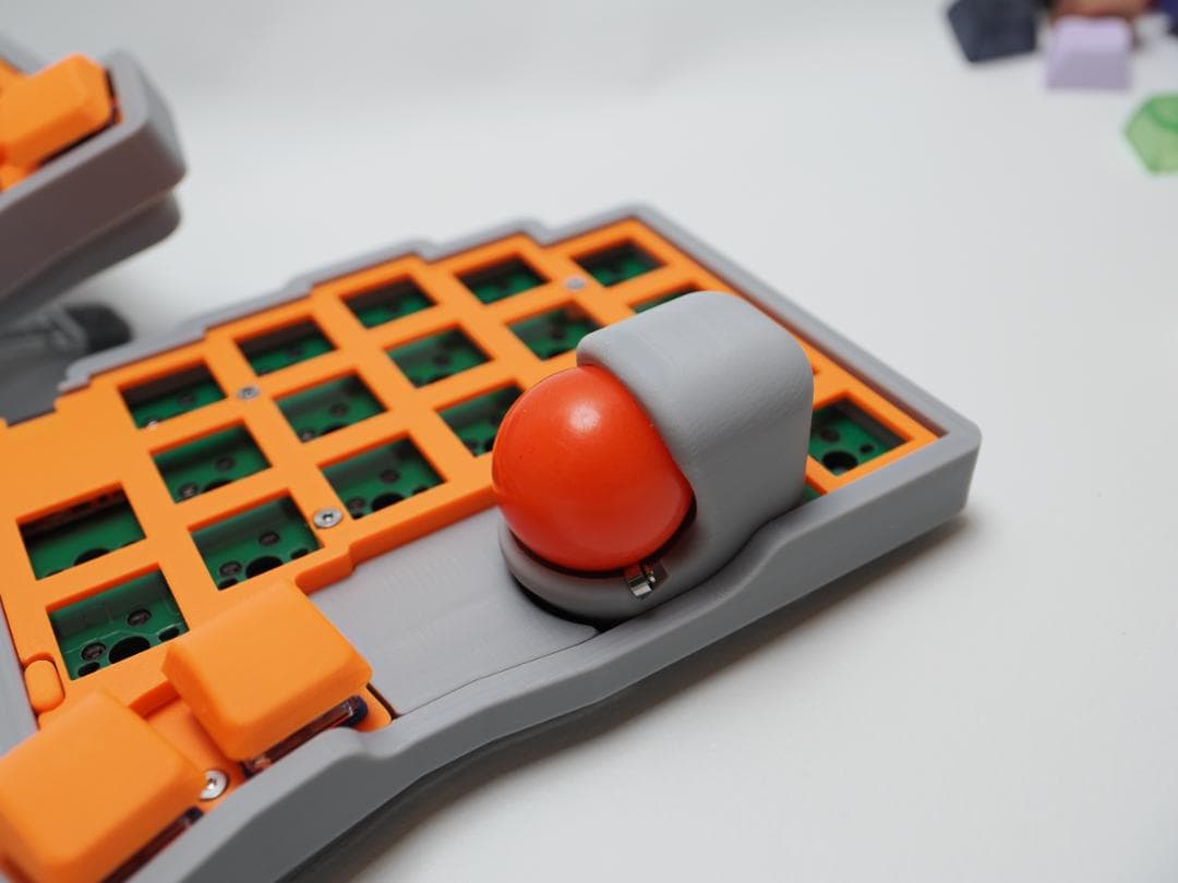 【加賀流星氏専用】左右分割式トラックボール付きワイヤレスキーボード