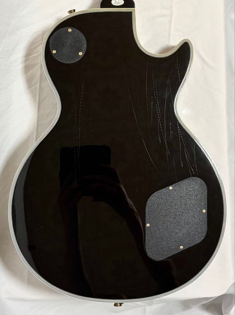 【新品弦張替済】Maison レスポール カスタム レフティー ブラック