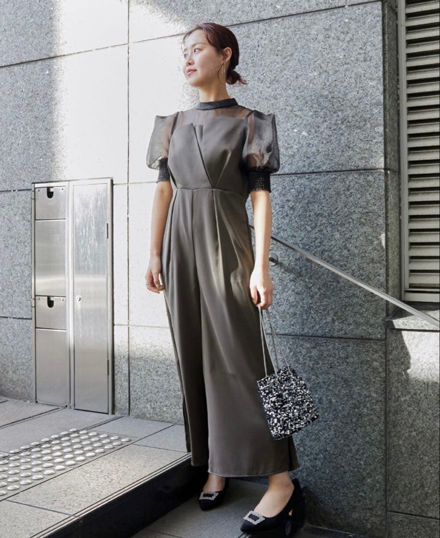 niana イレギュラーカッター オールインワン パンツドレス 結婚式 同窓会