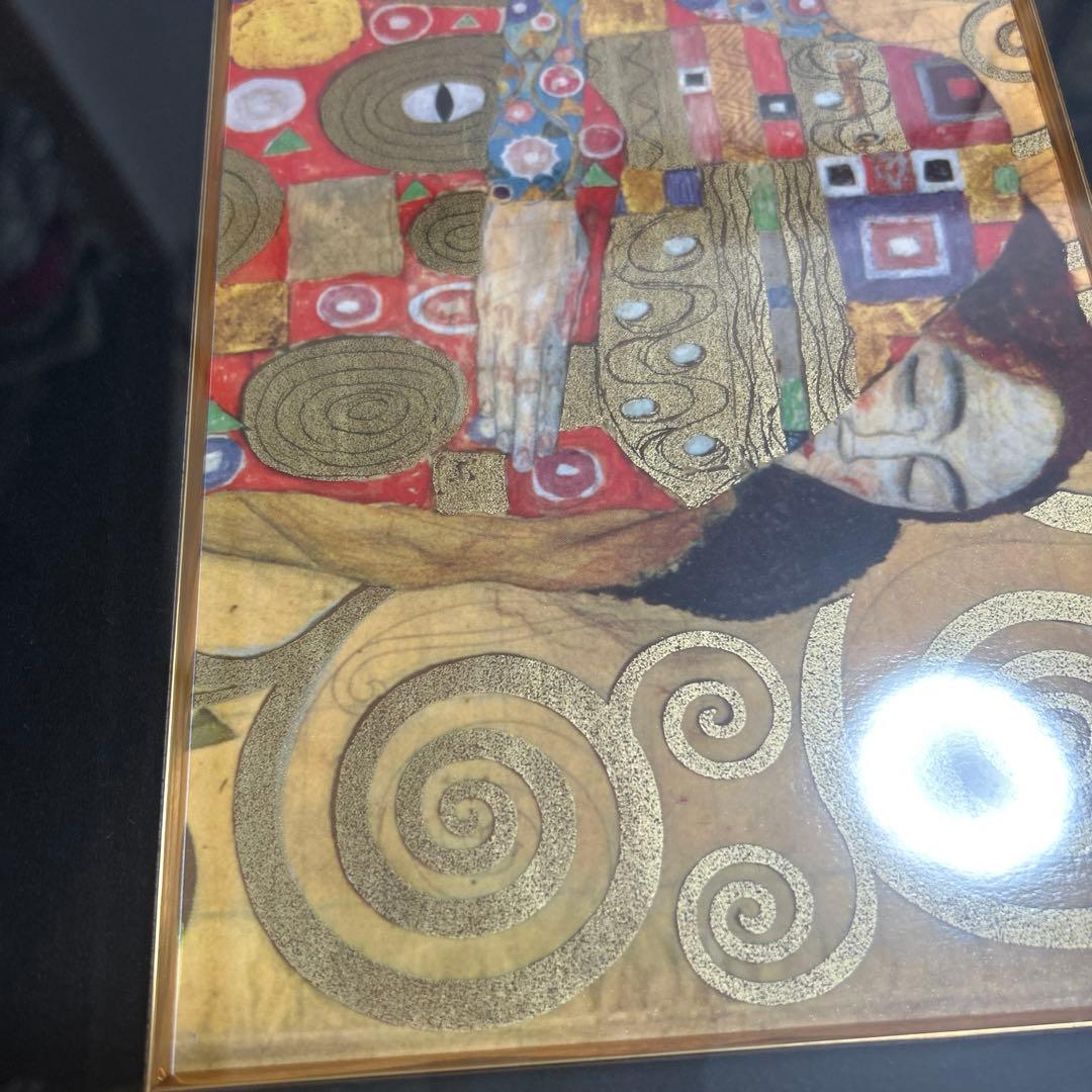 クリムト アート作品 複製 金色フレーム付き