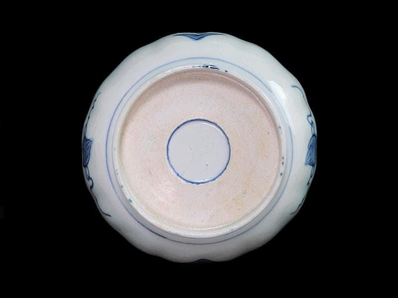 古伊万里  色絵　桐に鳳凰　花の図　膾皿　２客　D124AS-fbrh