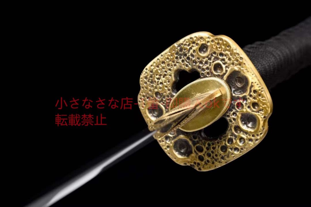 銅装T 10焼刃牛角鞘『嫦娥奔月』古兵器 武具 刀装具 日本刀 模造刀 居合刀