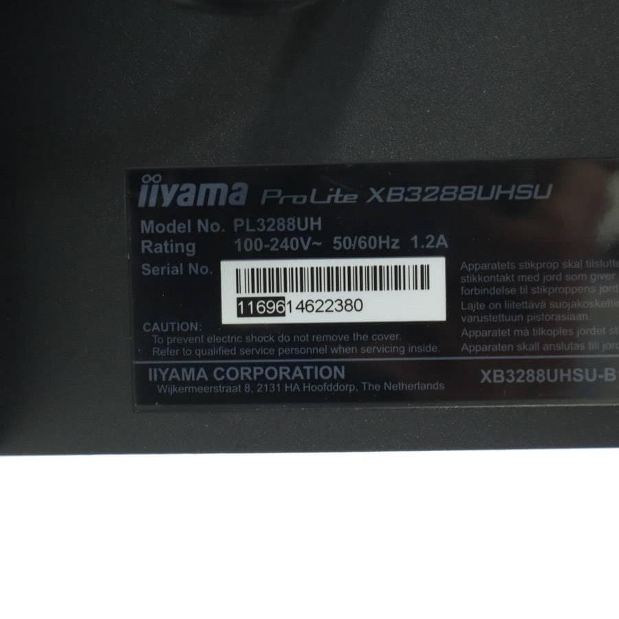 値下イイヤマ ProLite XB3288UHSU 4K2K対応 31.5型モニ