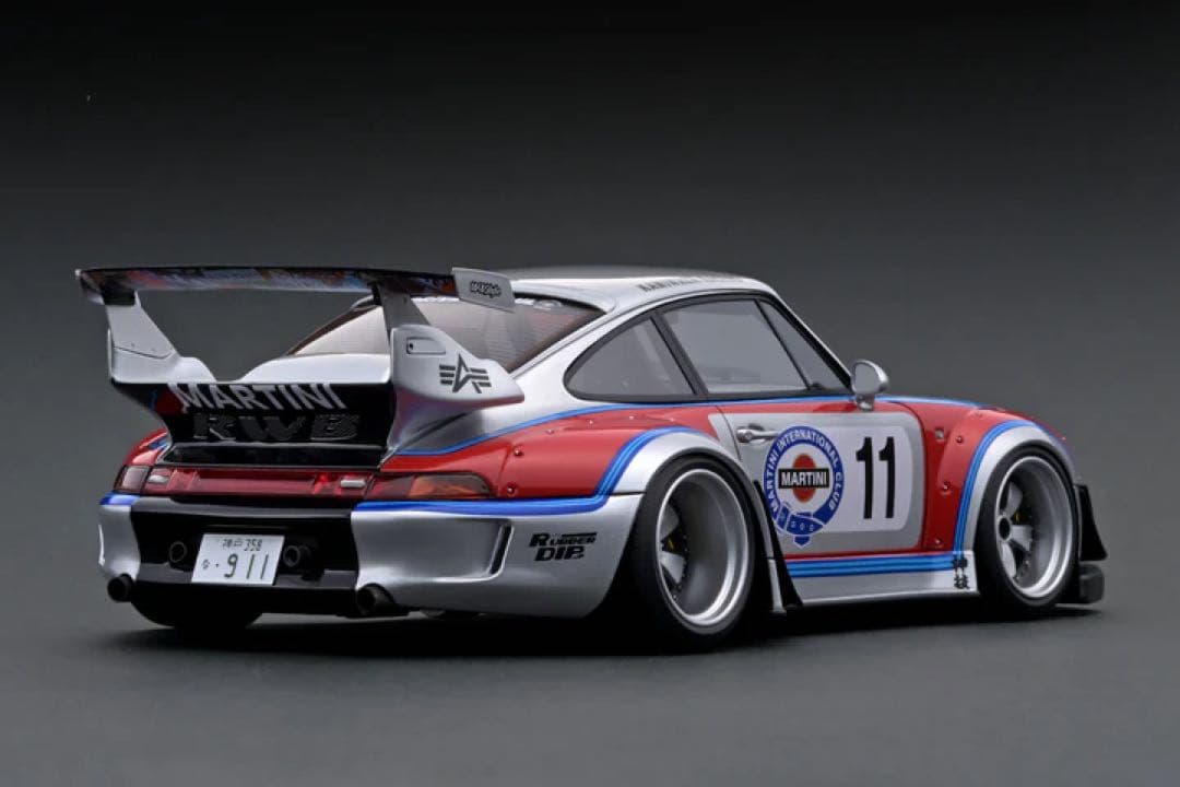 希少 1/18 イグニッションモデル ポルシェ RWB 993 マルティニ