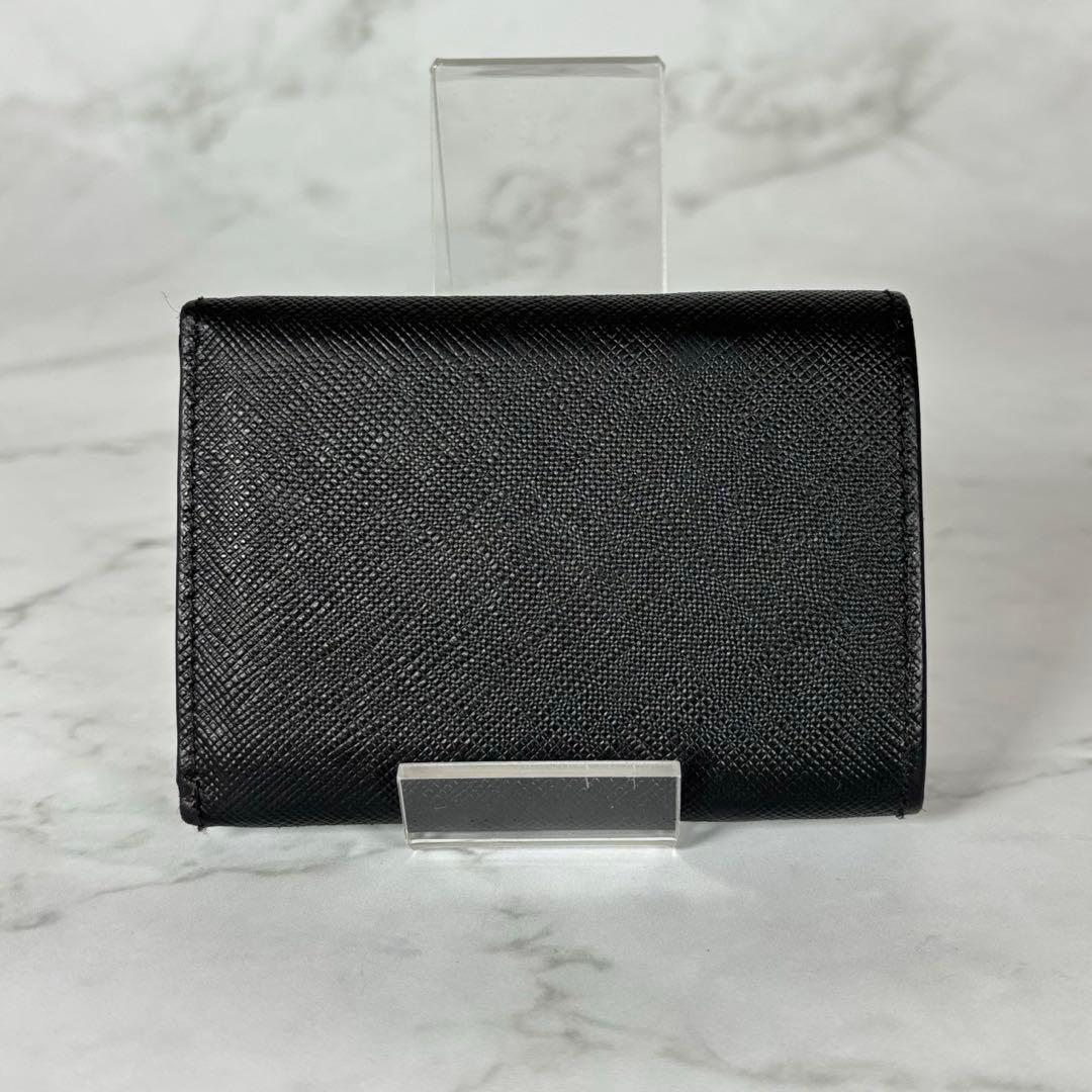 PRADA プラダ 3つ折り財布 コンパクト ブラック