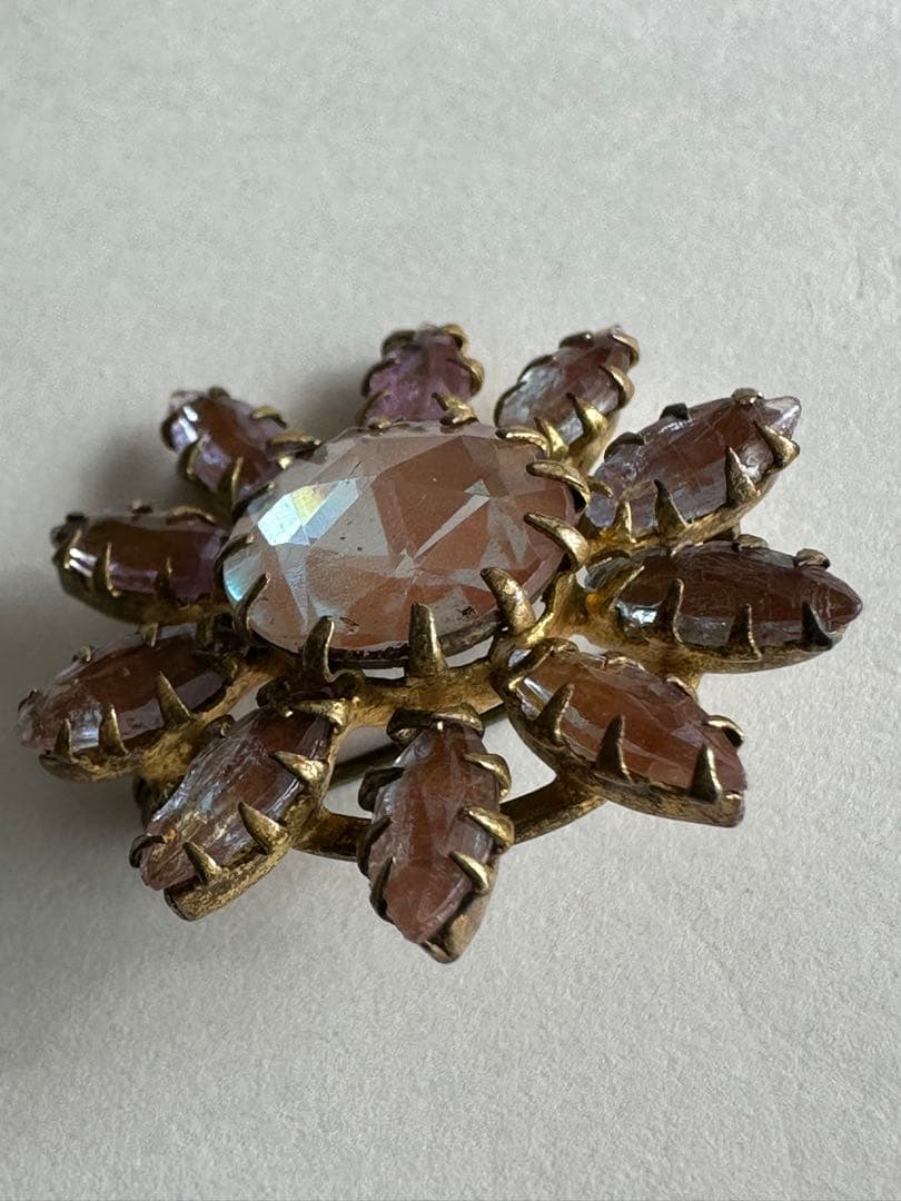 アンティーク　サフィレット　ブローチ