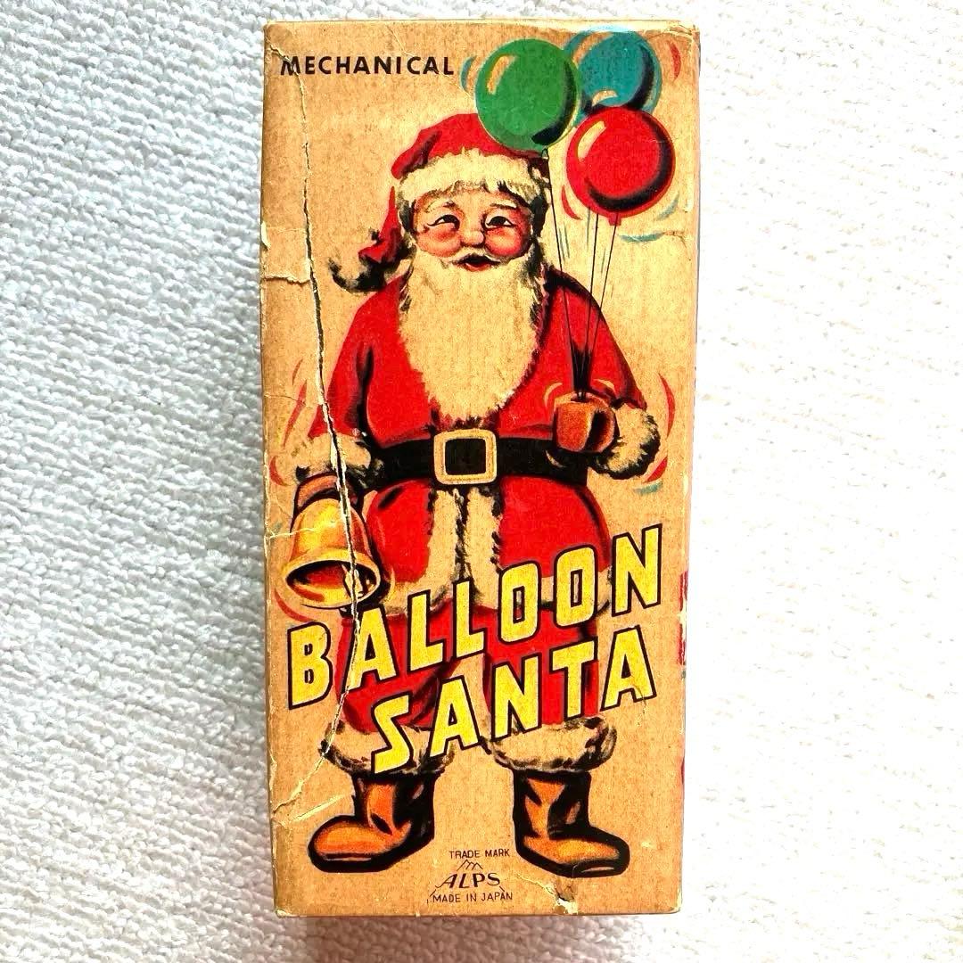 ★超レア★ ヴィンテージ　ブリキのバルーンサンタ　オリジナル箱付き　日本製