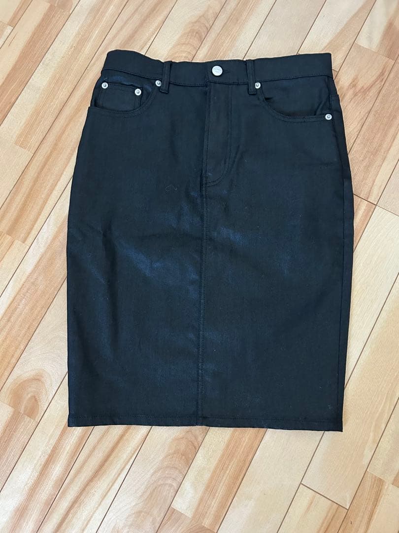 ok.soon×piccadilly デニムミドルスカート　 BLACK