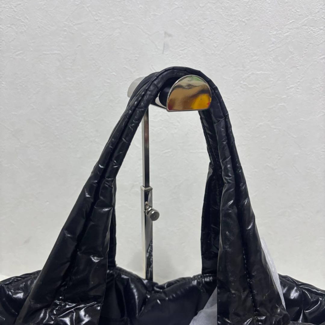 【希少】DIESEL ディーゼル トートバッグ ステッチロゴ ダウン ブラック