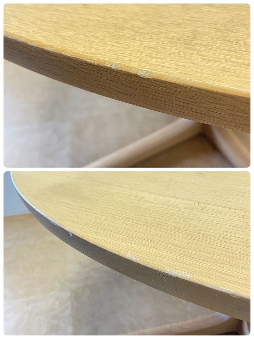 オニャンコポン カリモク 丸テーブル 幅120 ダイニングテーブル 円形