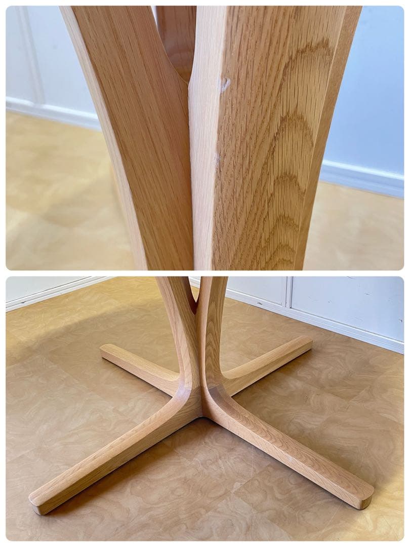 オニャンコポン カリモク 丸テーブル 幅120 ダイニングテーブル 円形