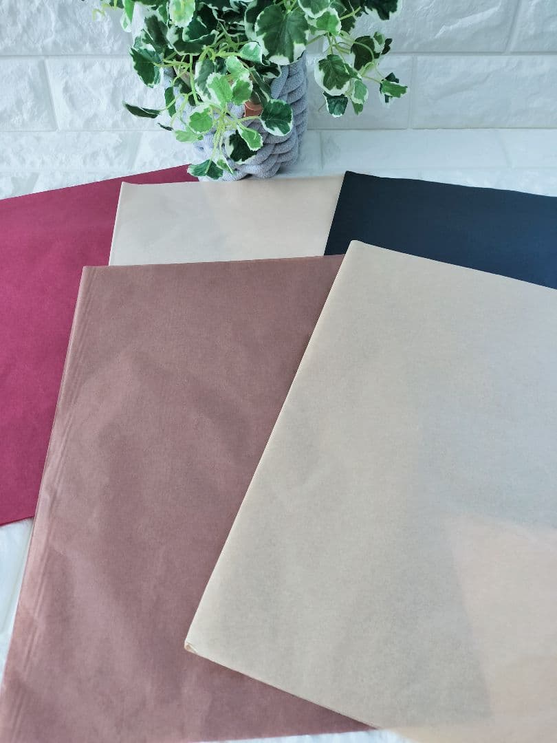 No.20　薄葉紙　茶系　5色×各5枚　計25枚