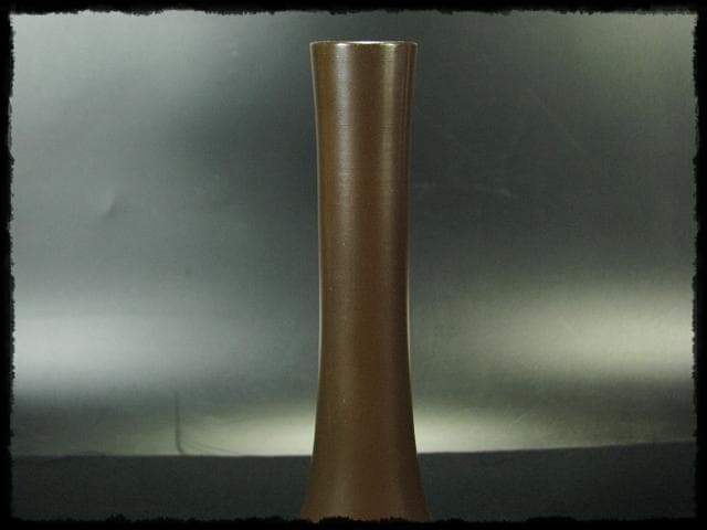 根来 茂昌 唐銅 鶴首 花入 釜師遠州流職方 師香取正彦 茶道具花器 f159