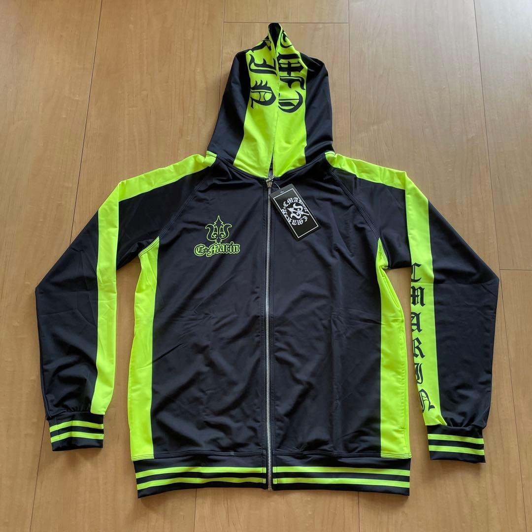 C.Marin メンズ ラッシュガードセットアップ （BK×ネオンイエロー）