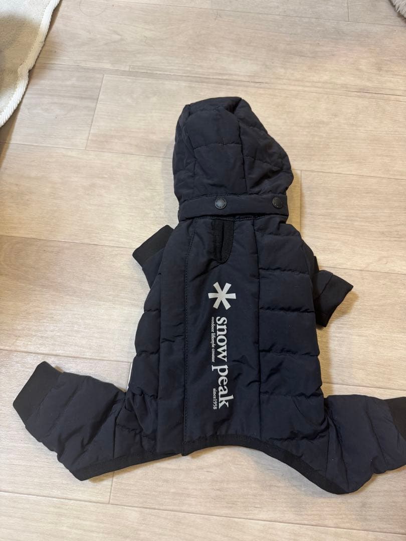  peak 犬用ダウンコート Sサイズ ブラック