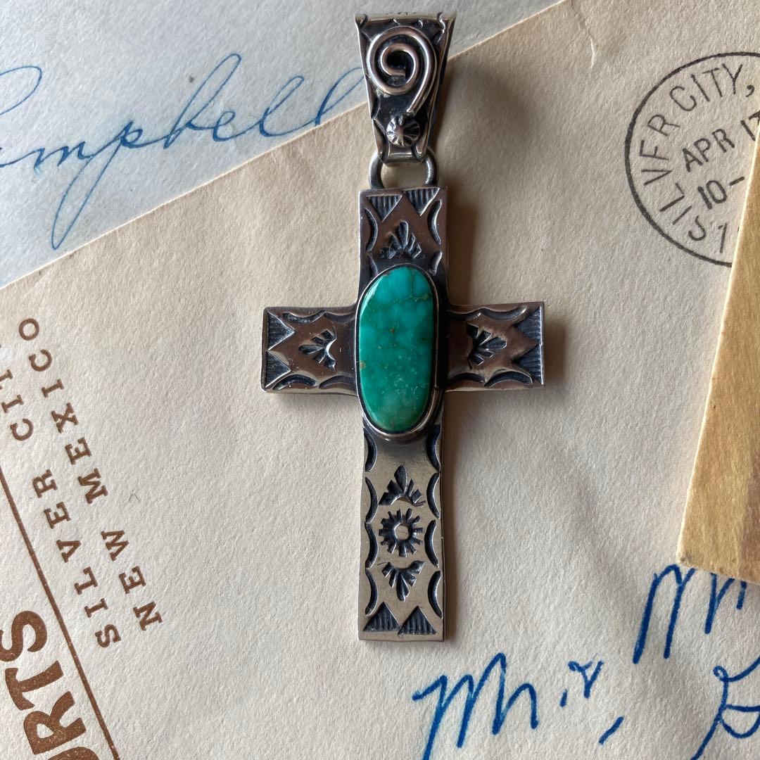ネックレス・ペンダント Vintage Stamp Work Pendant (Navajo)
