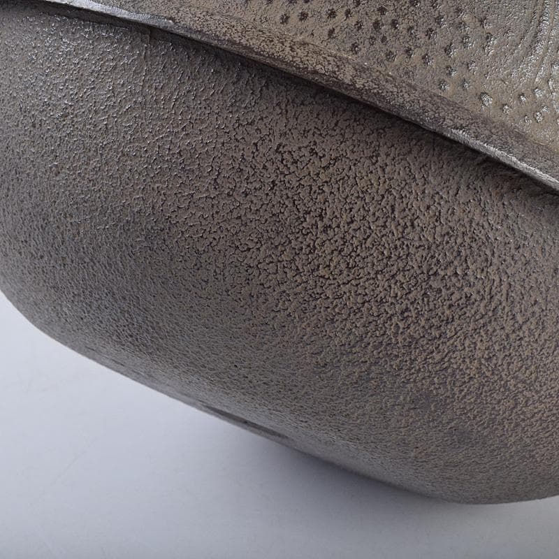 煎茶道具　釜師　菊地政光作　浜松文　鶴首釜　共箱　C　R8884B