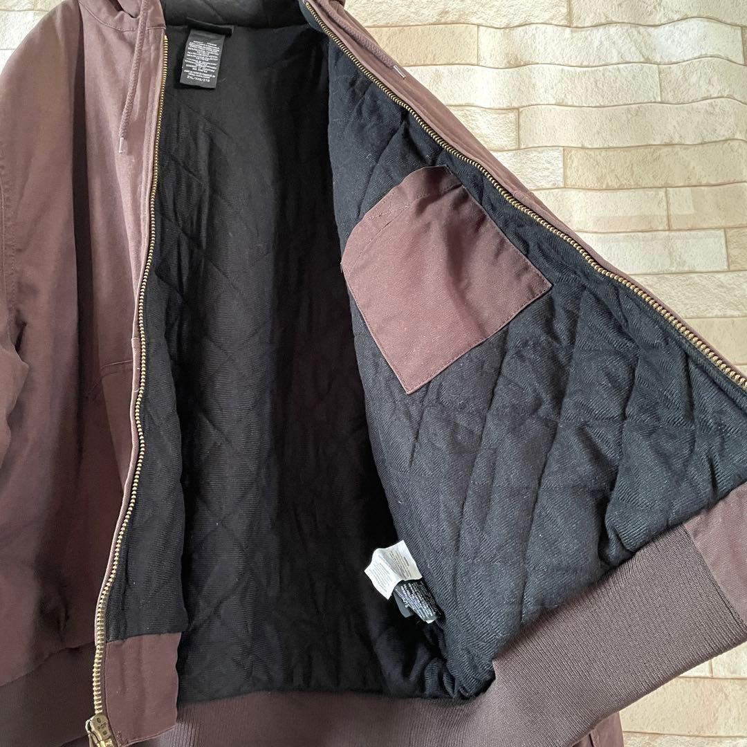 ディッキーズ アクティブジャケット 裏地フリース 刺繍ロゴ ブラウン 2XL