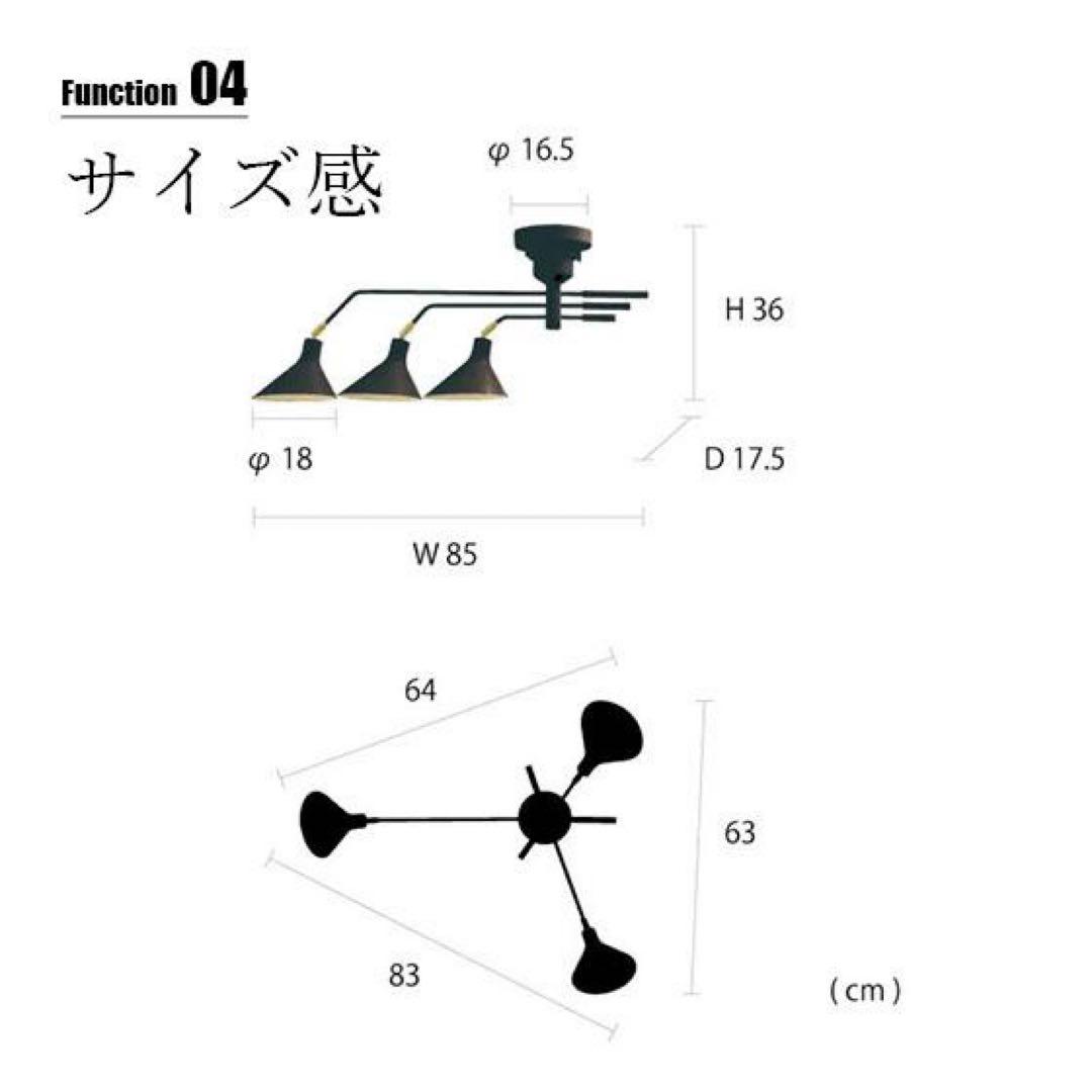 インターフォルム　シーリングライト Rnne ロネ 3灯 調整可能