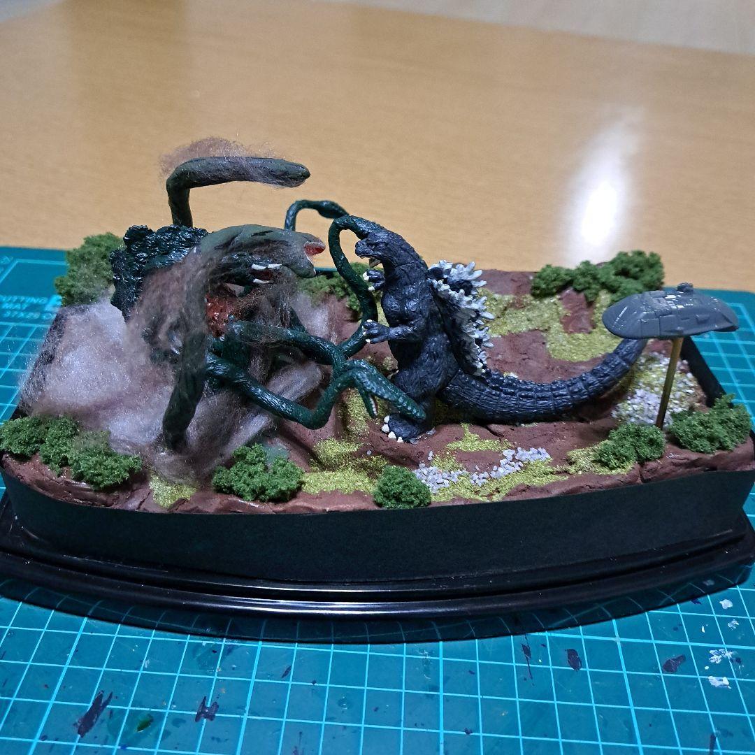 ジオラマ ゴシラ 対 ビオランテ