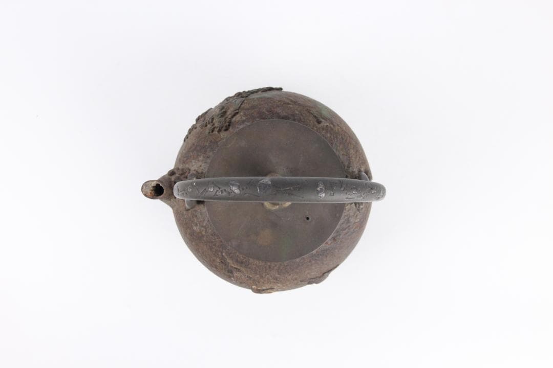 亀文堂　銀象嵌提手　梅図提手 月下湖景 琵琶湖 1400ml EU11-11