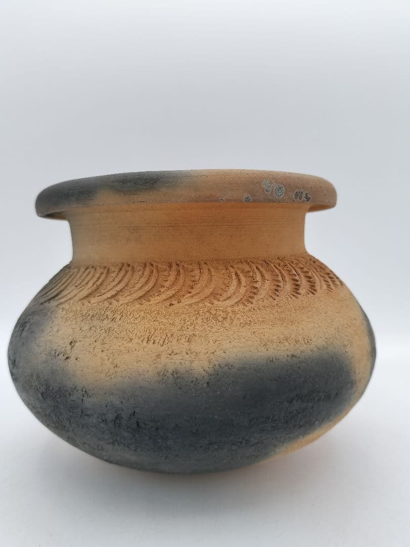 b987　建水 ハンネラ写 山崎宗元 木箱 茶道具　古物