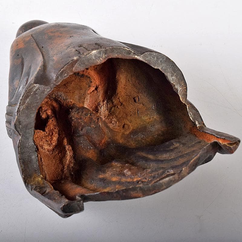 仏教美術　古銅　和尚像　僧侶像　人物像　置物　仏像　M　R8410