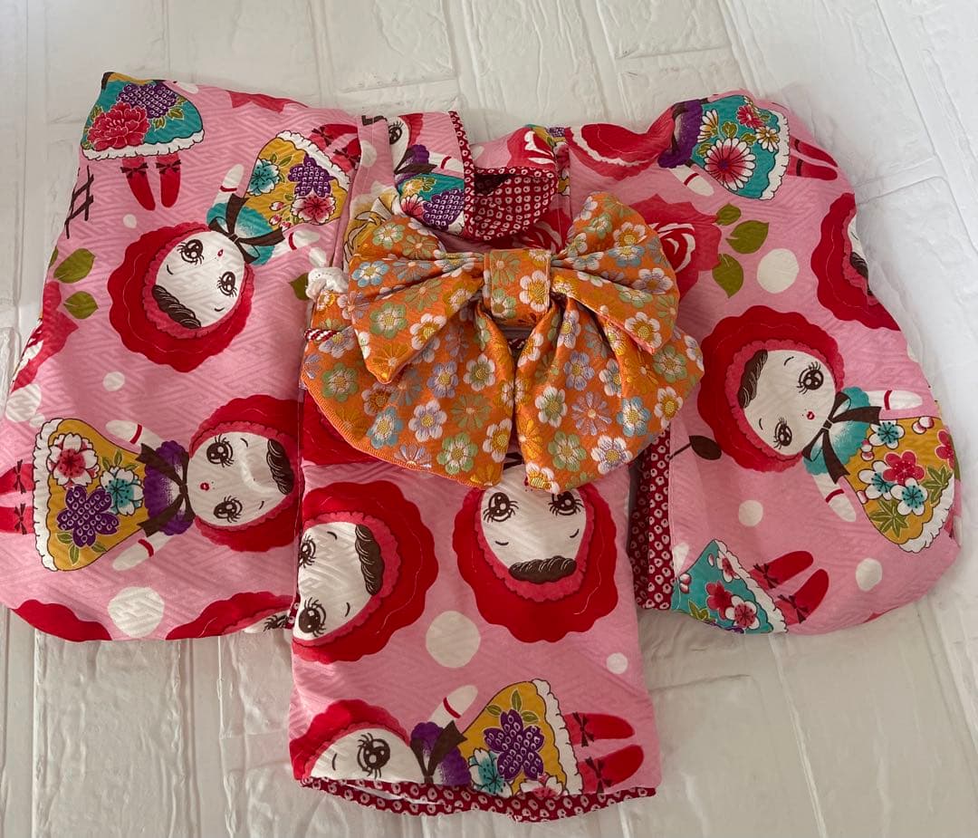 お着物　わんこ猫♡犬着物　お正月　七五三　振袖ひな祭り撮影会人気お人形柄