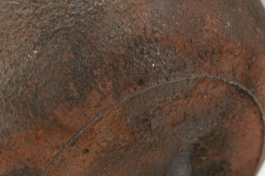 茶道具 刷毛目 鉄瓶 大サイズ 美品(K-XA824)