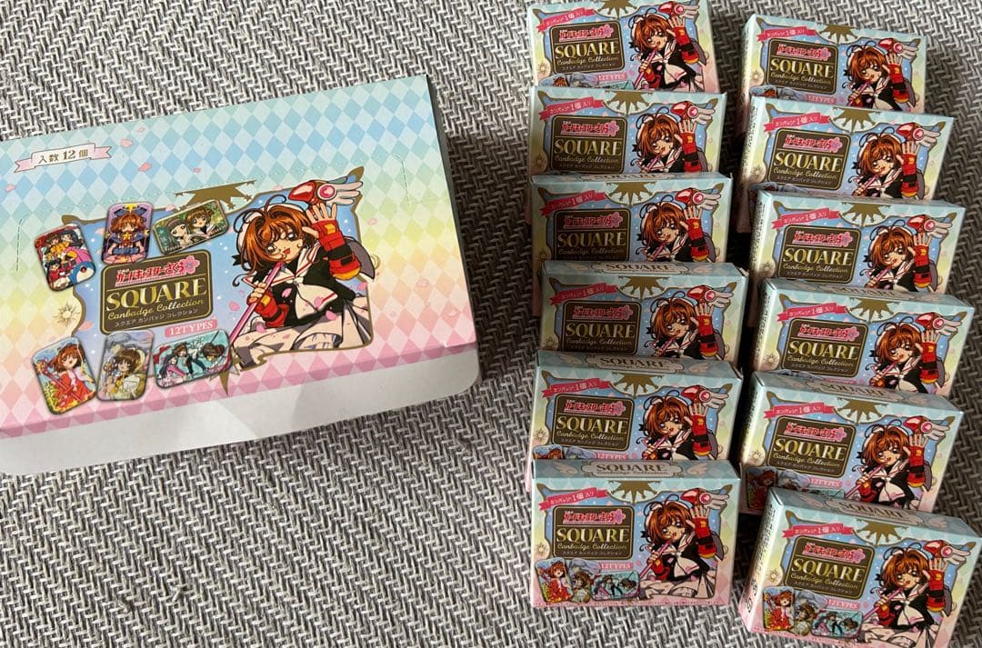 CCさくら.カードキャプターさくら スクエア缶バッジ コンプリートセット