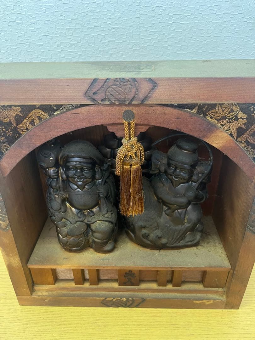 七福神　大黒天　恵比寿　置物　縁起物　開運　古美術　骨董　商売繁盛