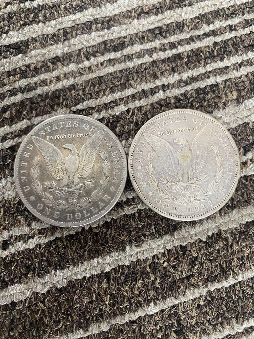 本物　モルガンダラー銀貨 1884年 1882年 2枚セット