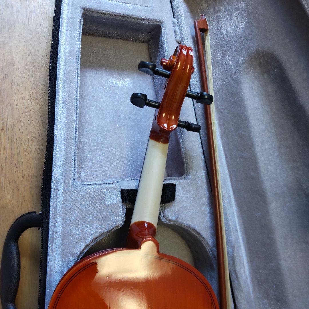 新品！格安！オレンジ バイオリン フルサイズ 4/4 ハードケース付き