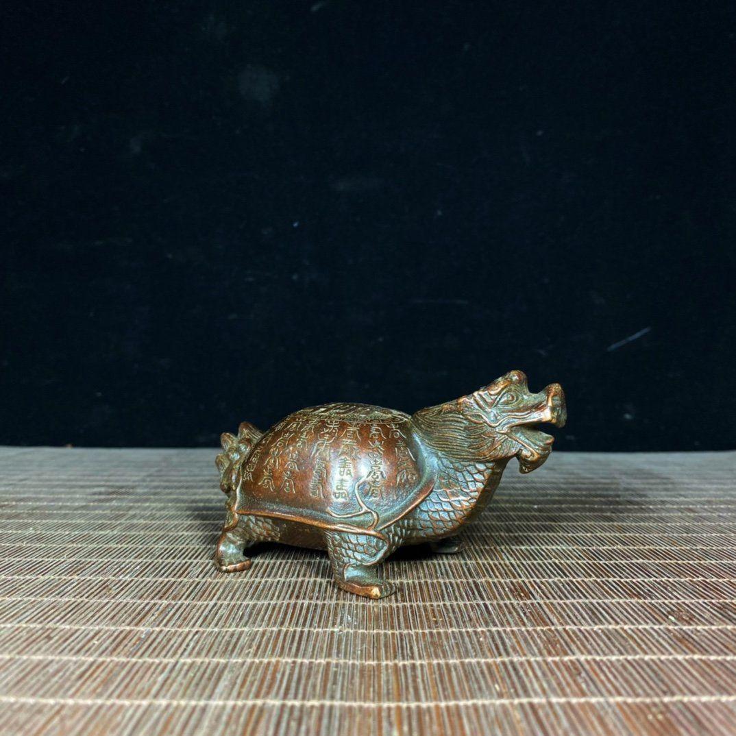 長寿亀 寿字八卦銅亀 鎮宅辟邪 開運風水 招財 置物