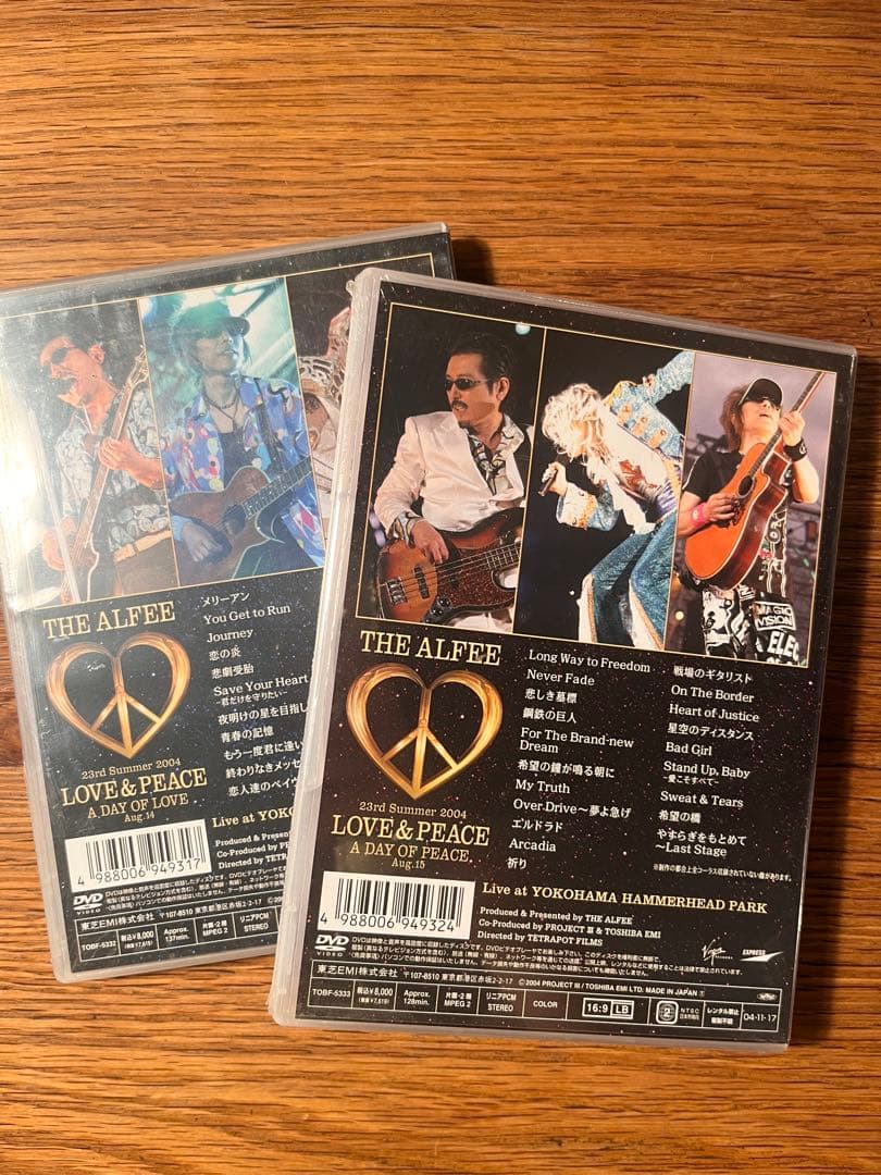 THE ALFEE LOVE & PEACE 2枚組DVD