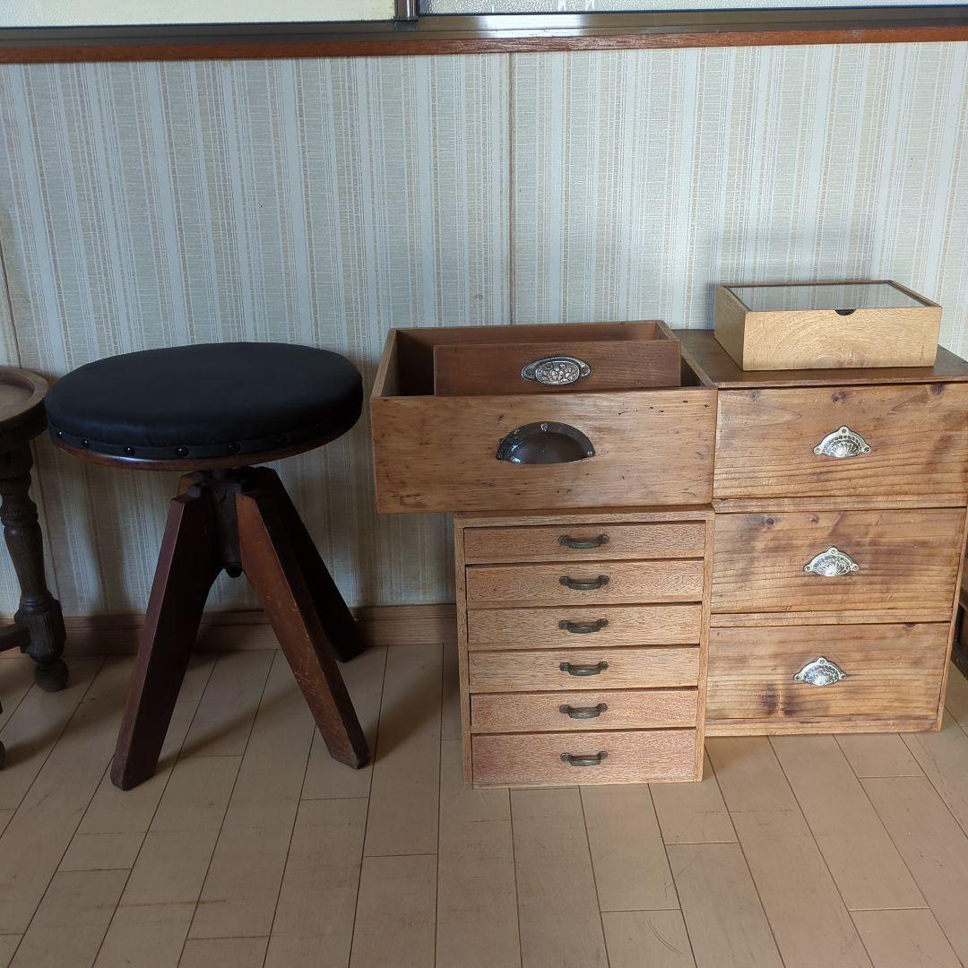 ブロカント古道具　回転椅子 ドクターチェア