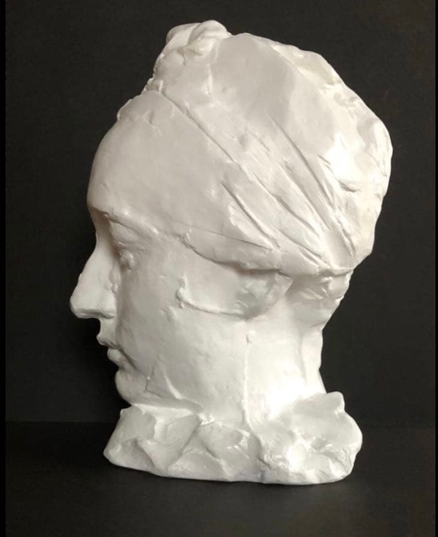 ロダン作　『フリジア帽をかぶったカミーユ』　石膏像