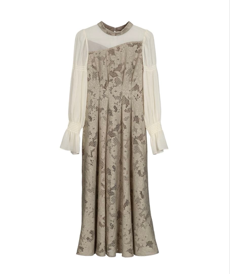 ANDRESD アシンメトリータックドレス　Mサイズ　オケージョンドレス　結婚式